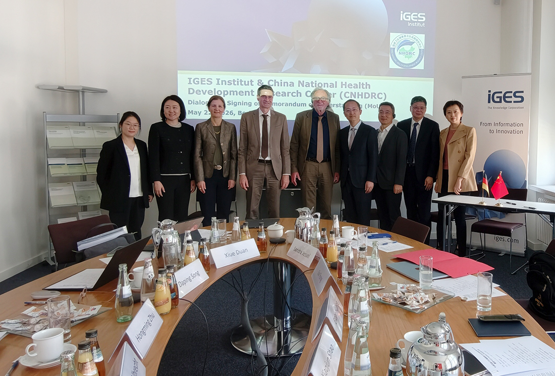 IGES Institut setzt Kooperation mit chinesischen Gesundheitsforschern fort